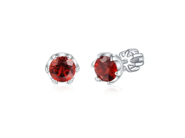 Buy 925 Silver Wholesale Natural Garnet Earrings