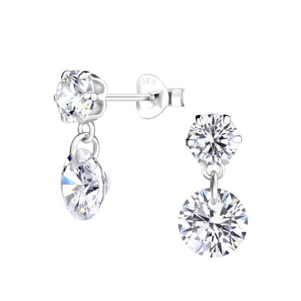 Buy 925 Silver Wholesale Sparkling Stud Earrings