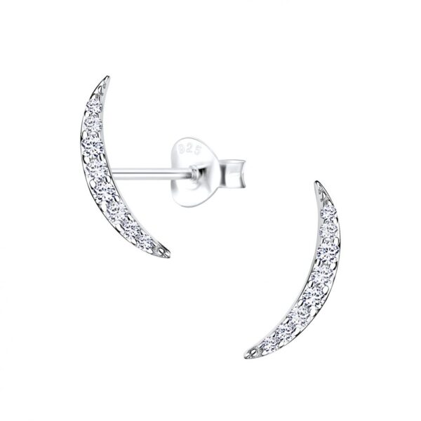 Buy 925 Silver Wholesale Curved Stud Earrings