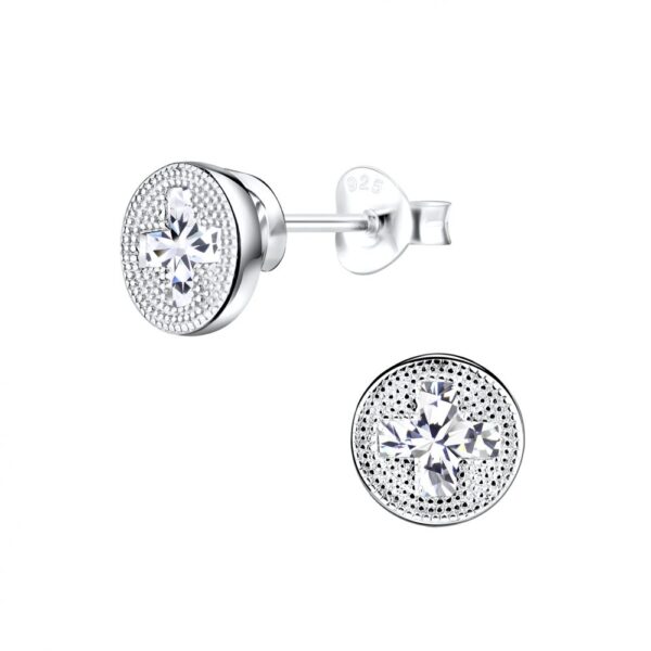 Buy 925 Silver Wholesale Cross Stud Earrings