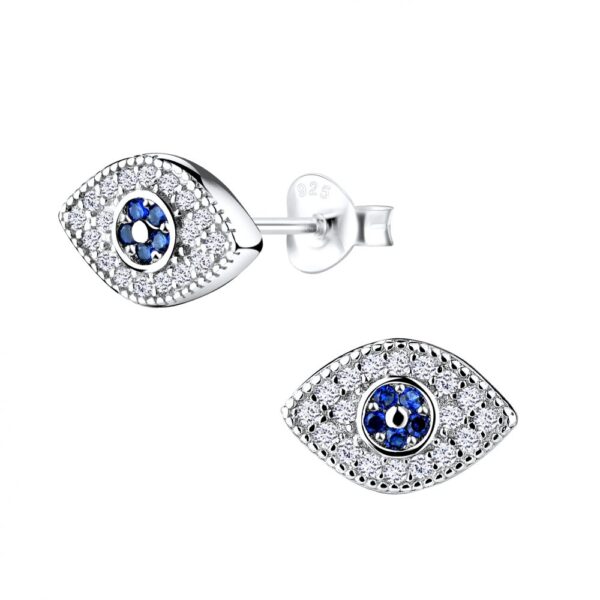 Buy 925 Silver Wholesale Evil Eye Stud Earrings