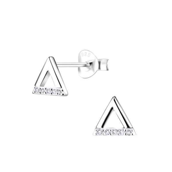 Buy 925 Silver Wholesale Triangle Stud Earrings
