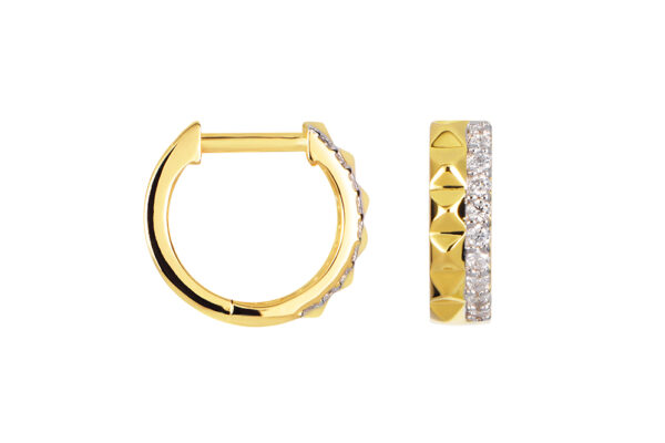 Buy Brass Wholesale Serrated Hoop Earring