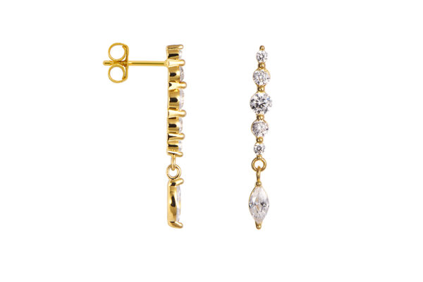 Buy Brass Wholesale Mix Shape And Colors Zirconia Earring