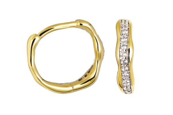 Buy Brass Wholesale Irregular Hoop Earring