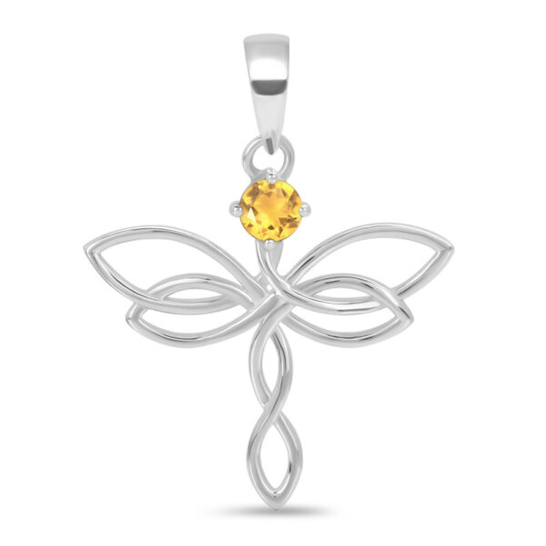 Buy Silver Plated Brass Wholesale Citrine Holy Cross Pendant