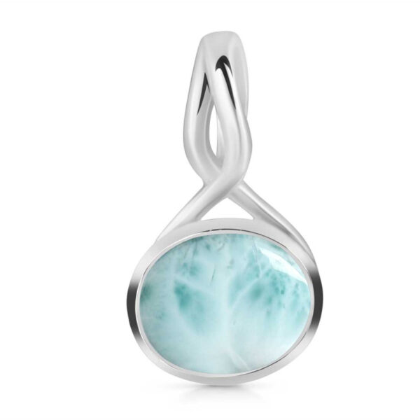 Buy Silver Plated Brass Wholesale Close Out Larimar Pendant-AN251