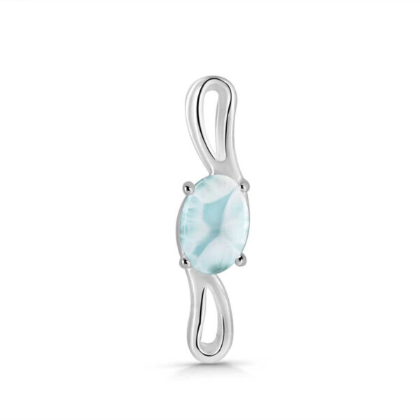 Buy Silver Plated Brass Wholesale Close Out Larimar Pendant-AN187