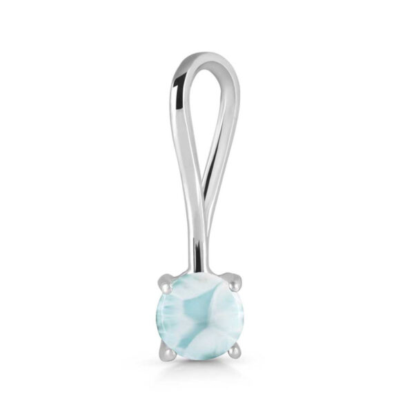 Buy Silver Plated Brass Wholesale Close Out Larimar Pendant-AN189