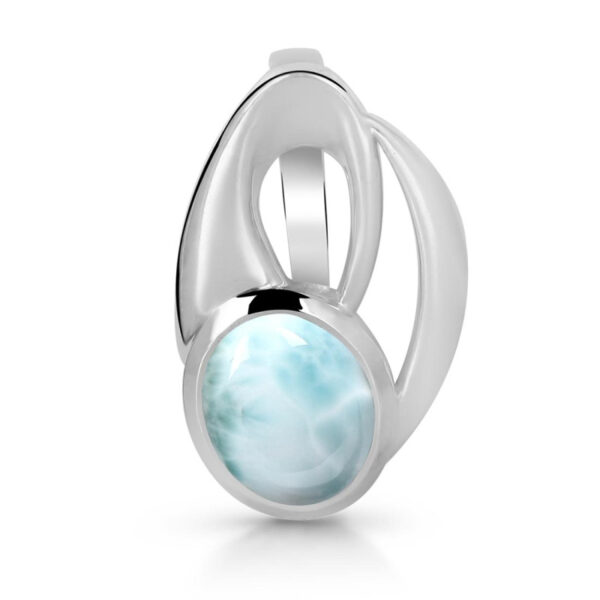 Buy Silver Plated Brass Wholesale Close Out Larimar Pendant-AN259