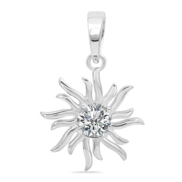 Buy Silver Plated Brass Wholesale Crystal Sun Pendant