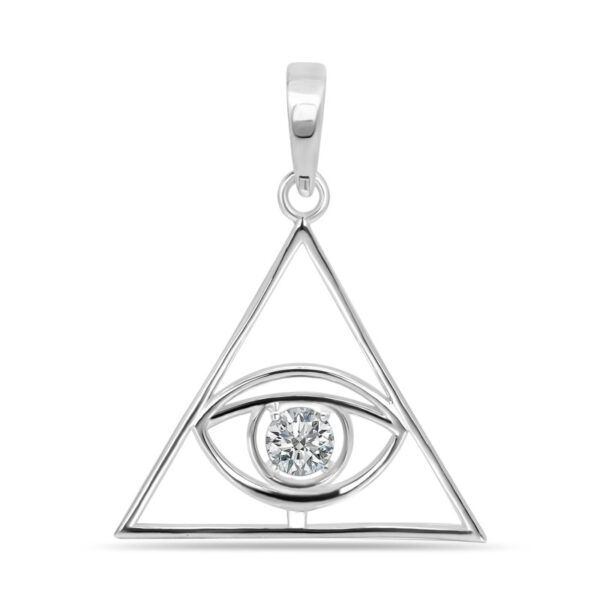 Buy Silver Plated Brass Wholesale Crystal Illuminati Pendant