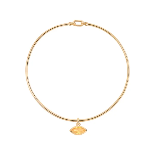 Buy Brass Wholesale Citrine Protection Choker