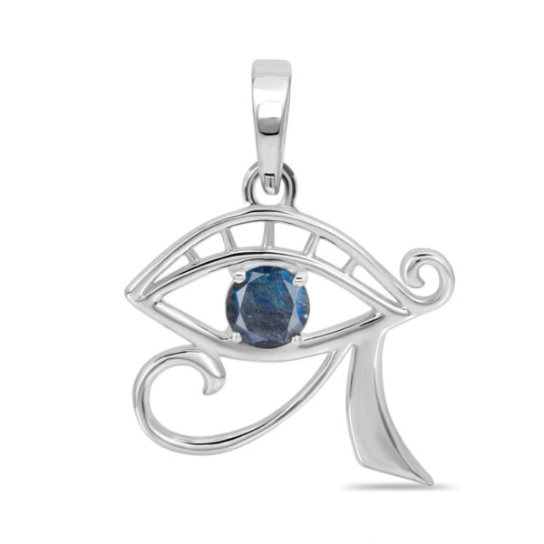 Buy Silver Plated Brass Wholesale Labradorite Eye Of Horus Pendant