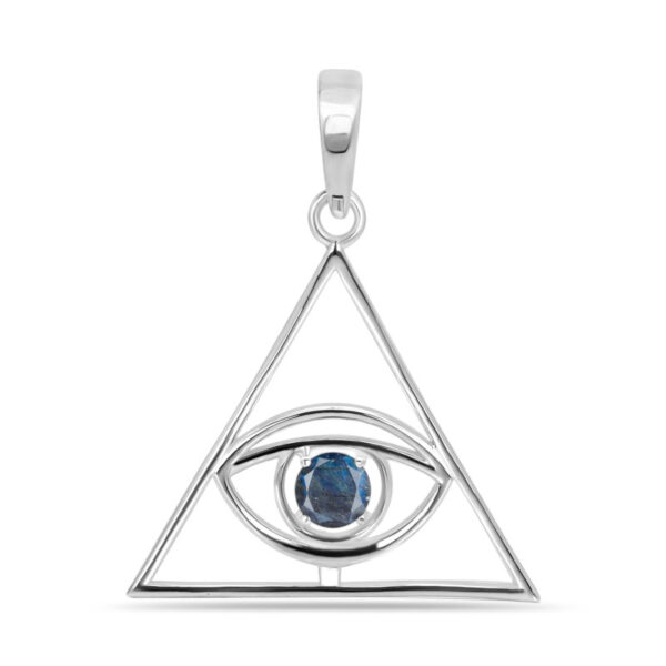 Buy Silver Plated Brass Wholesale Labradorite Illuminati Pendant