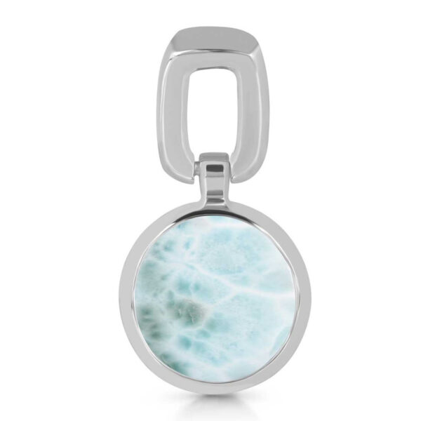 Buy Silver Plated Brass Wholesale Close Out Larimar Pendant-AN229
