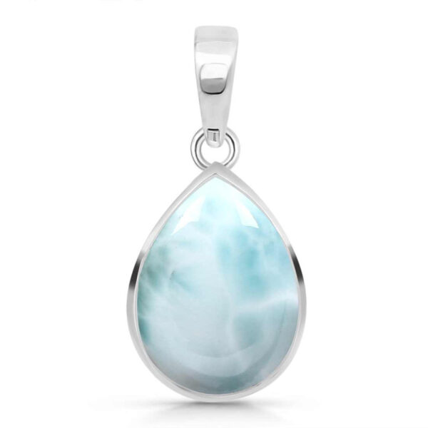 Buy Silver Plated Brass Wholesale Close Out Larimar Pendant-AN260