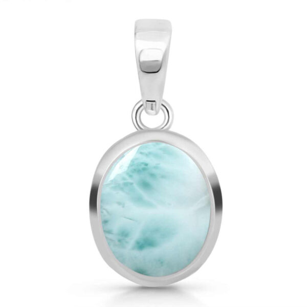 Buy Silver Plated Brass Wholesale Close Out Larimar Pendant-AN200