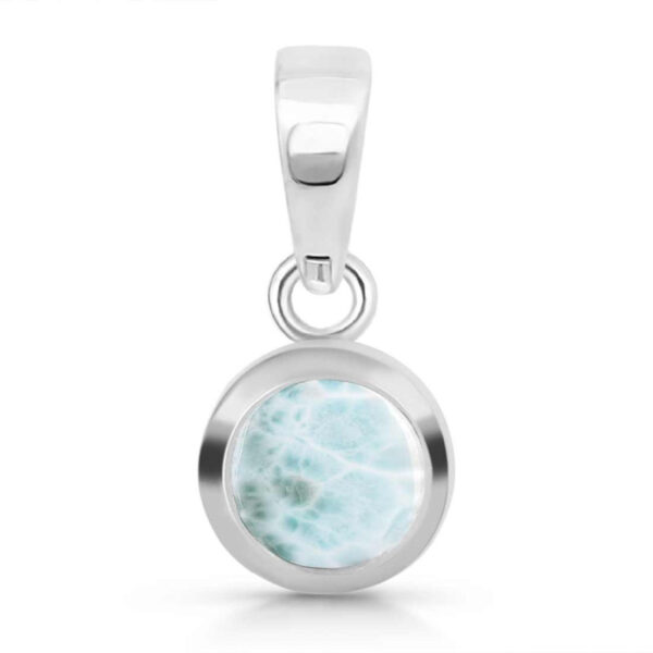 Buy Silver Plated Brass Wholesale Close Out Larimar Pendant-AN208