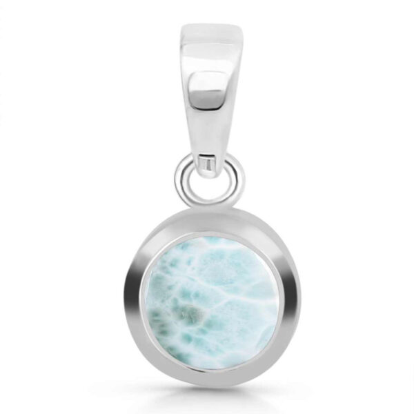 Buy Silver Plated Brass Wholesale Close Out Larimar Pendant-AN207