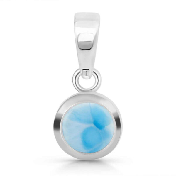 Buy Silver Plated Brass Wholesale Larimar Pendant