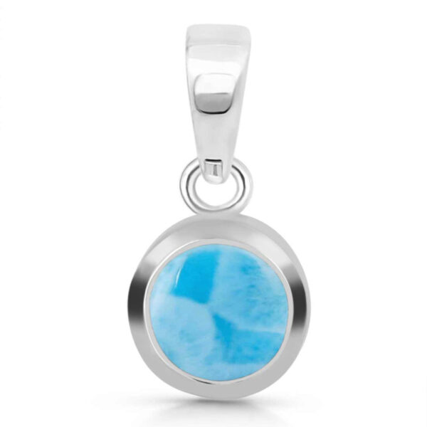 Buy Silver Plated Brass Wholesale Larimar Pendant