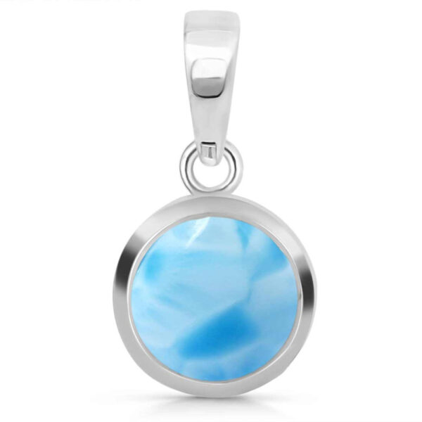 Buy Silver Plated Brass Wholesale Larimar Pendant