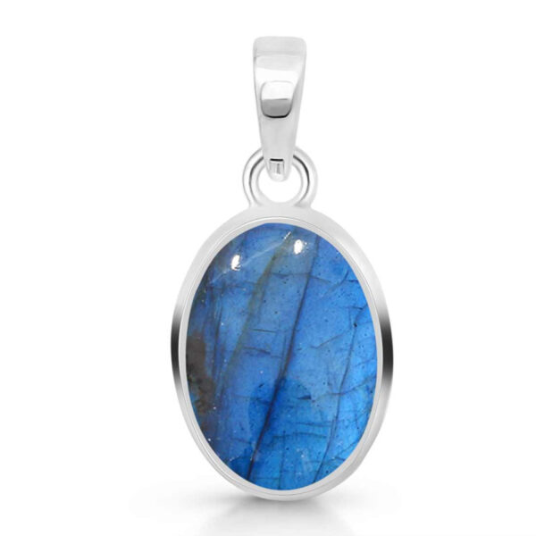 Buy Silver Plated Brass Wholesale Labradorite Pendant