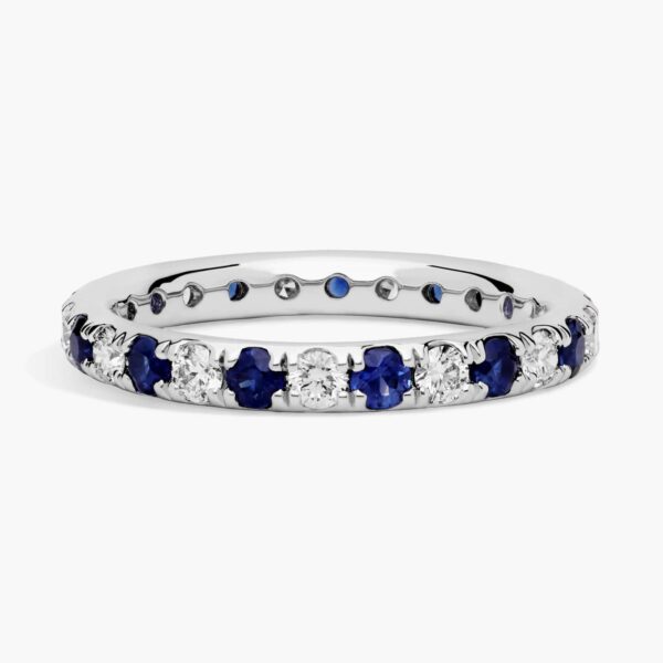 Riviera Pavé Sapphire and Diamond Eternity Ring