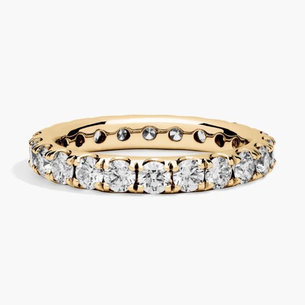 Riviera Pavé Lab-Grown Diamond Eternity Ring In 14K Yellow Gold