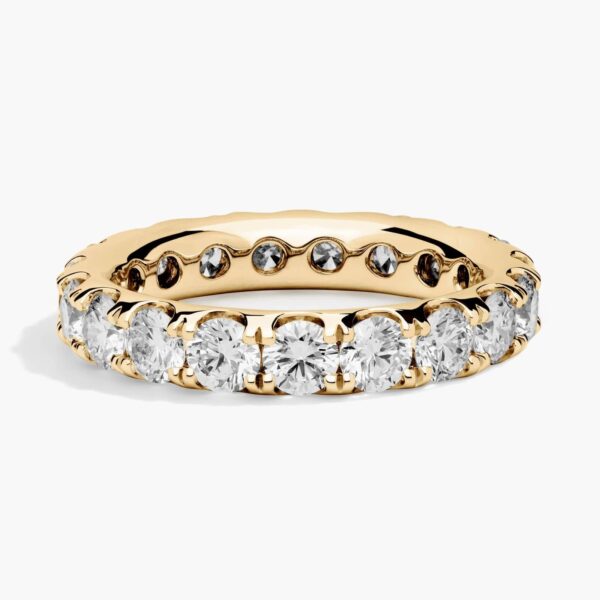 Riviera Pavé Diamond Eternity Ring In 14K Yellow Gold