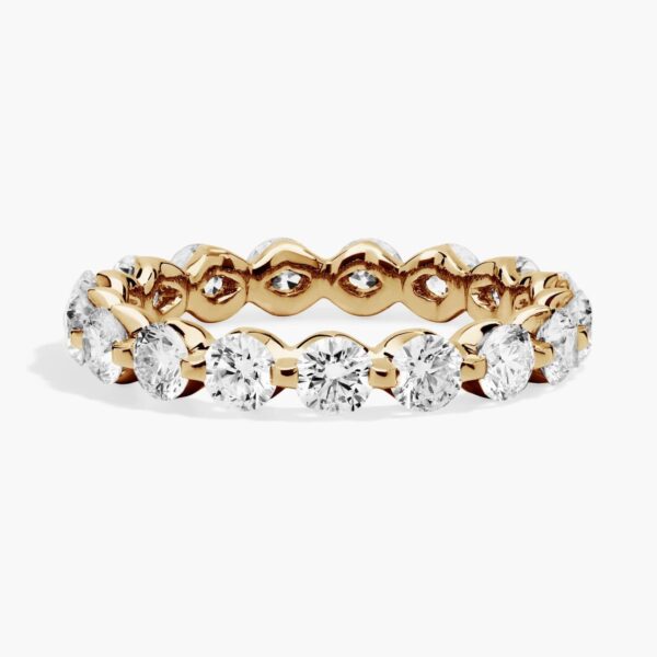 Floating Lab-Grown Diamond Eternity Ring In 14K Yellow Gold