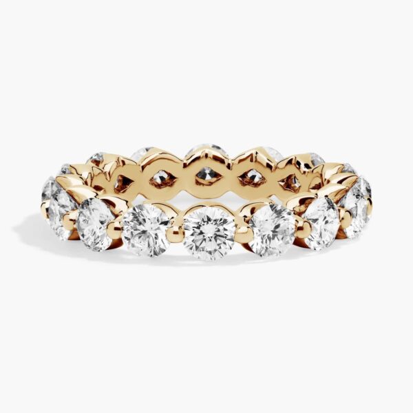 Floating Lab-Grown Diamond Eternity Ring In 14K Yellow Gold