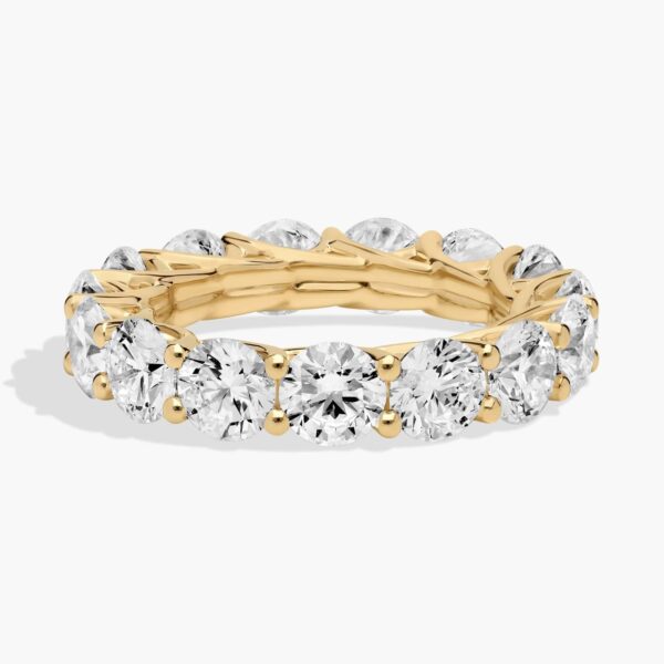 Trellis Lab-Grown Diamond Eternity Ring In 14K Yellow Gold