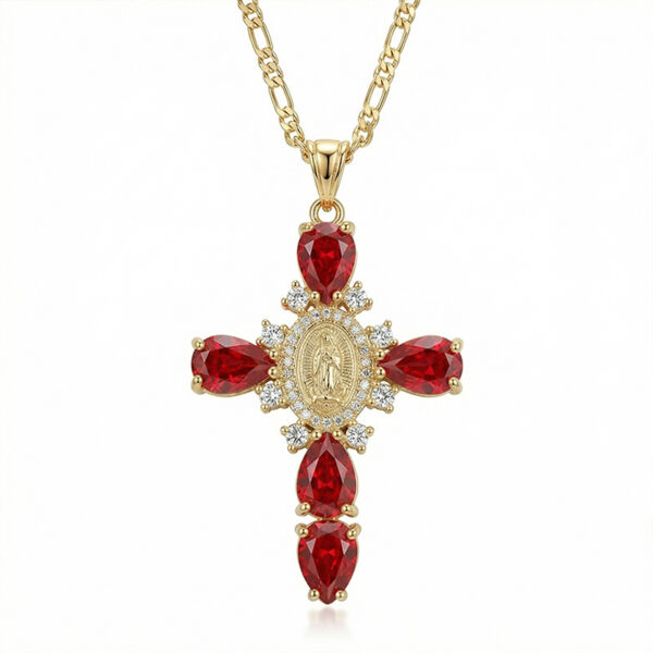 Virgin Mary Cross Pendant
