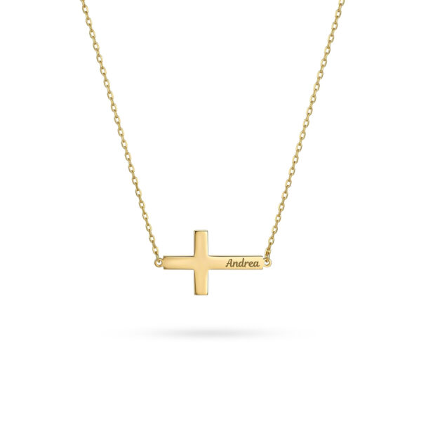 Personalized Cross Name Necklace