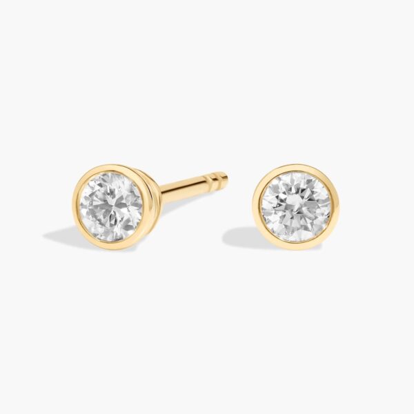 Bezel Set Lab-Grown Diamond Stud Earrings (1/4 Ct. tw. - F-G / VS2-SI1)
