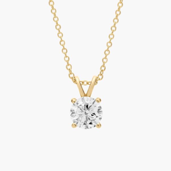 Double-Bail Lab-Grown Diamond Solitaire Pendant (1 Ct. tw. - F-G / VS2-SI1)