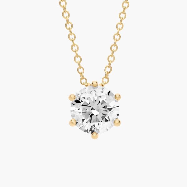Wire Basket Lab-Grown Diamond Pendant (2 Ct. tw. - F-G / VS2-SI1)