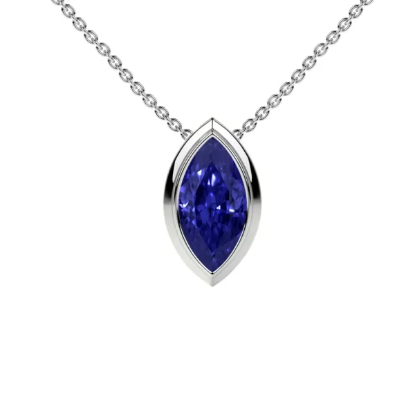 Natural Solitaire Tanzanite Pendant (0.35cts)
