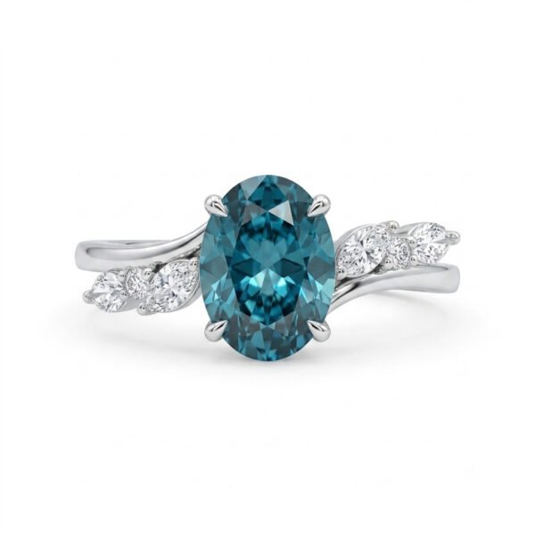 London Blue Topaz Ring-LBT002