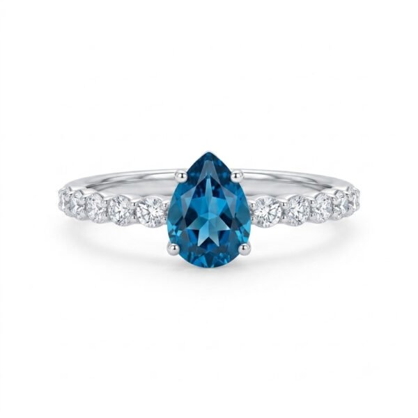 London Blue Topaz Ring-LBT003