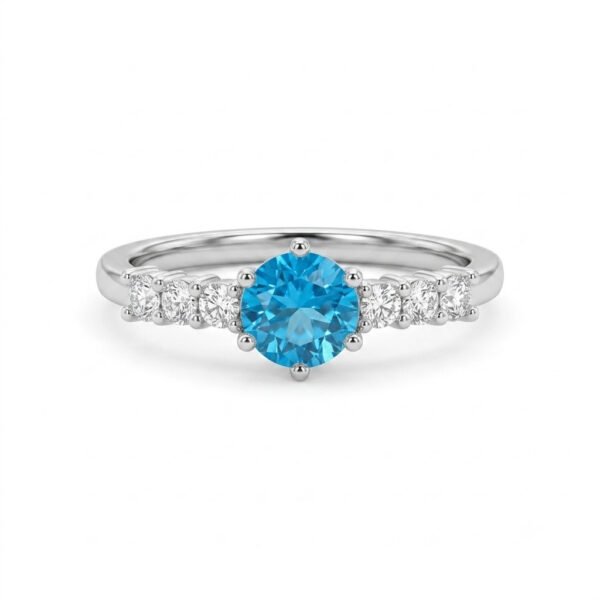 London Blue Topaz Ring-LBT008