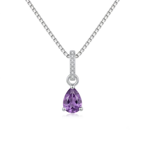 Amethyst & White Topaz Pendant-AP010