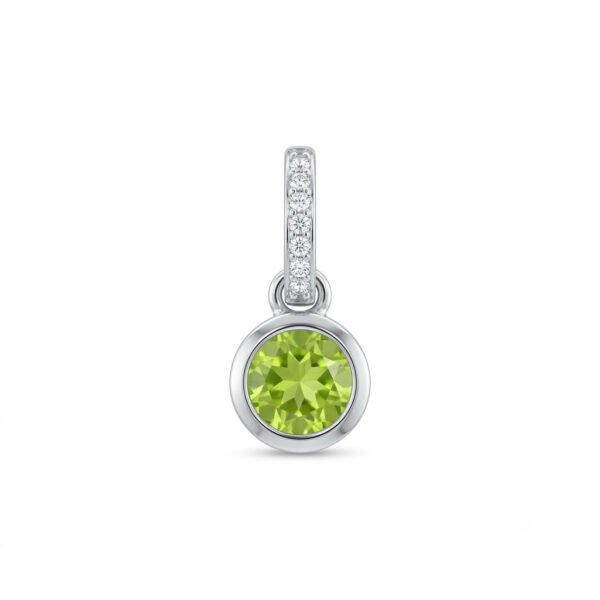 Peridot & White Topaz Pendant-PP010