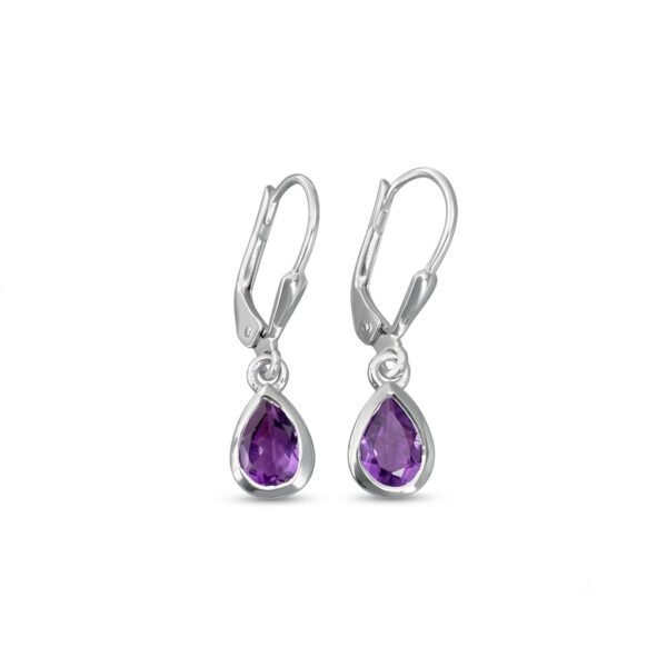 Amethyst Leverback Earring-AME011