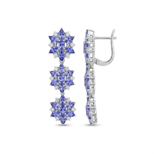 Tanzanite Earrings-TZE011
