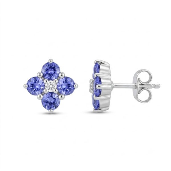 Tanzanite Earrings-TZE012