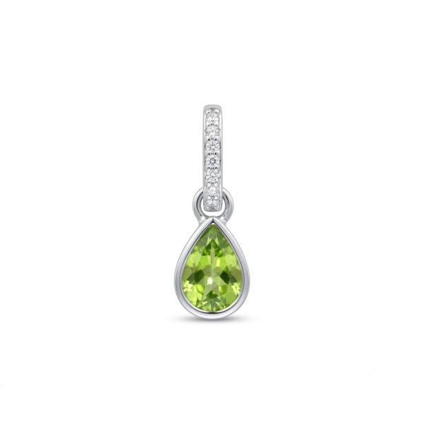 Peridot & White Topaz Pendant-PP014