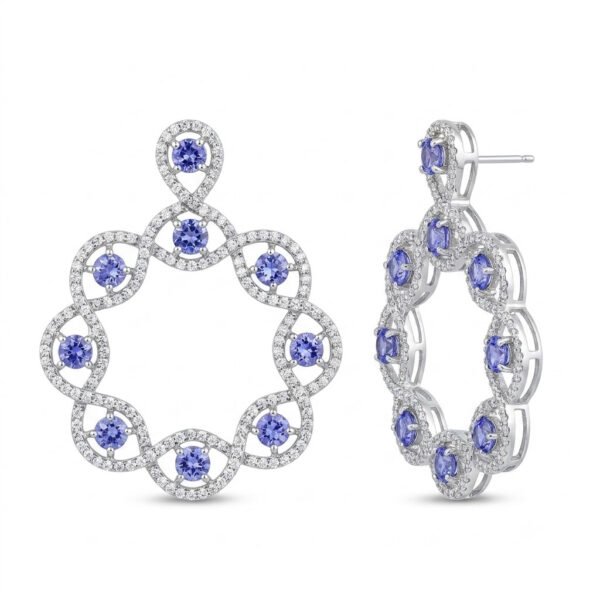Tanzanite Earrings-TZE014